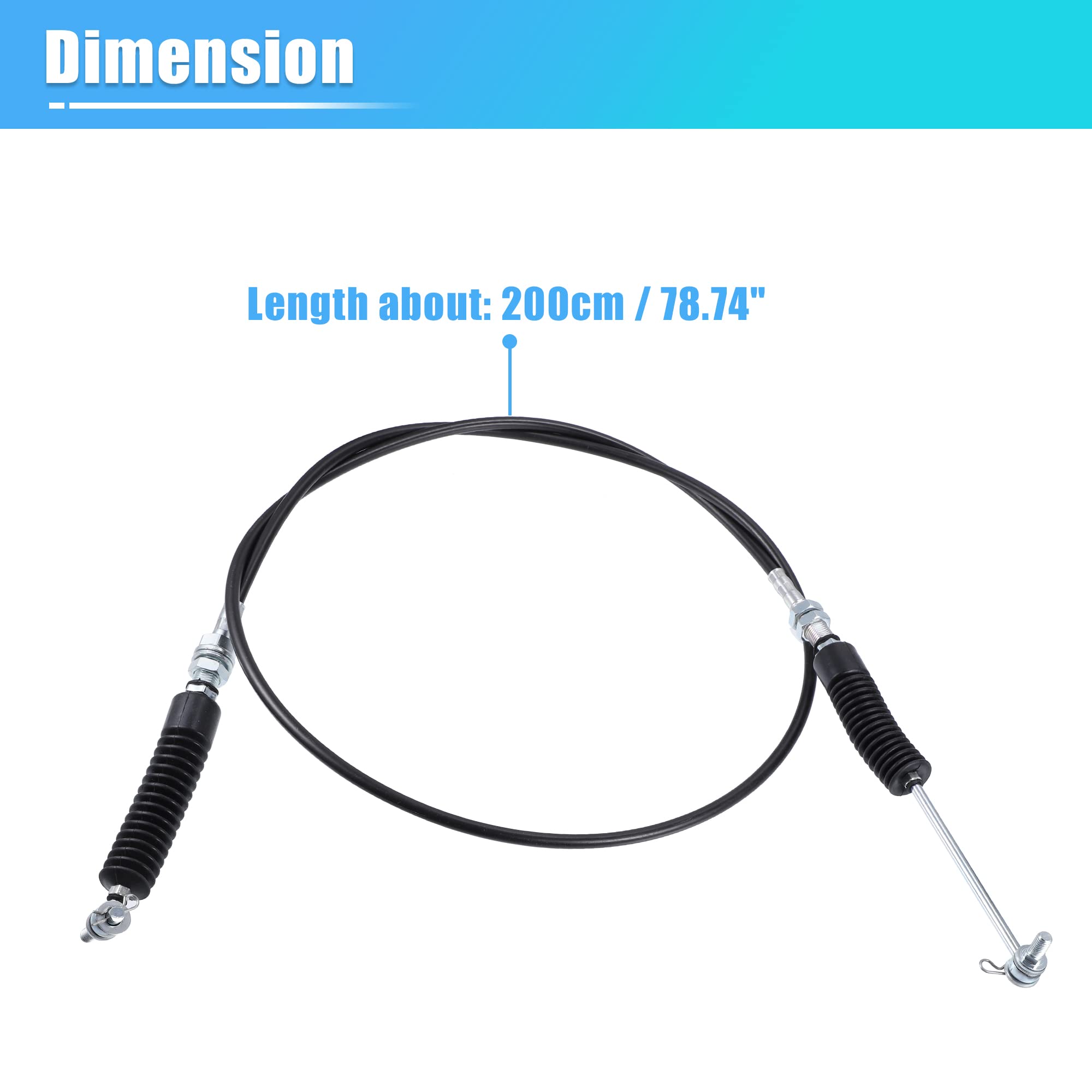 X AUTOHAUX ATV Gear Selector Shift Control Cable 7081209 for